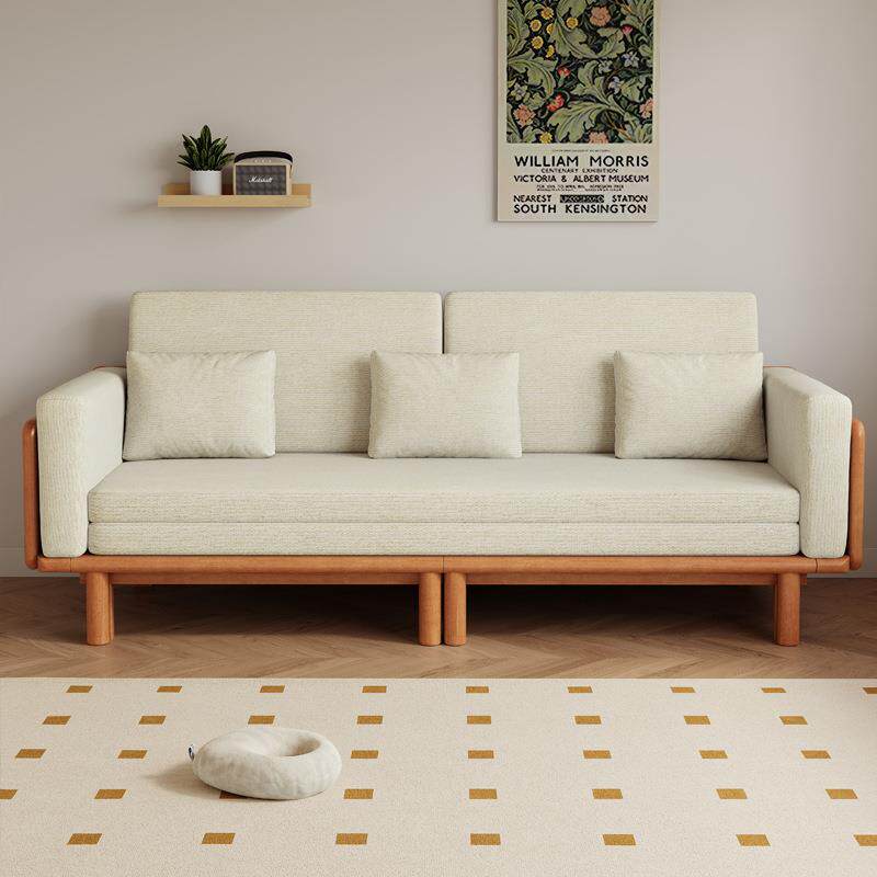 实木沙发床折叠两用小户型一体多功能伸缩客厅抽拉式沙发2024新款