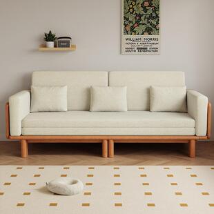 实木沙发床折叠两用小户型一体多功能伸缩客厅抽拉式沙发2024新款