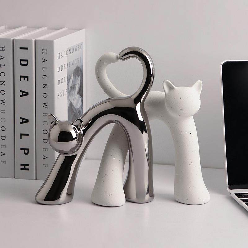 贝汉美创意酒柜装饰品轻奢摆件猫客厅电视柜家居动物桌面摆件,标准件/零部件/工业耗材,车间地垫,淘宝优惠券,粉丝福利购,淘宝优惠卷