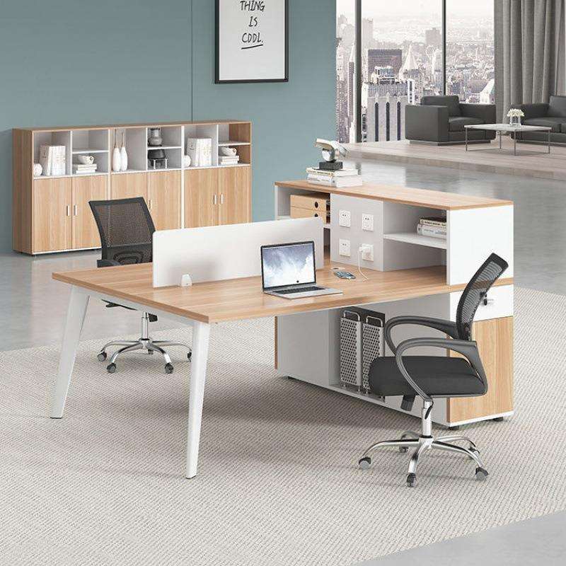 职员工位办公桌简约现代246人卡位办公室屏风钢架电脑桌椅组合