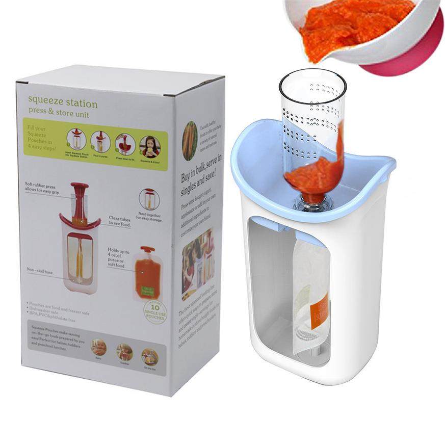 源头工厂鲜榨儿童果泥果汁挤压器 家用厨房分装器婴儿手动辅食器