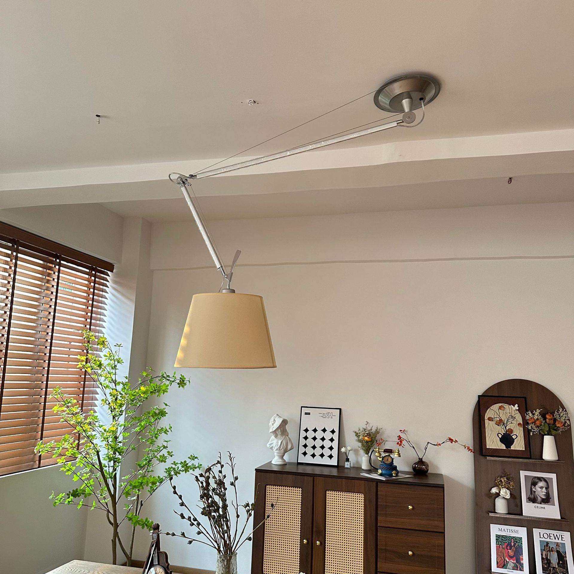 意大利书房可移位中古餐厅吊灯Tolomeo摇臂卧室工作室设计师灯具