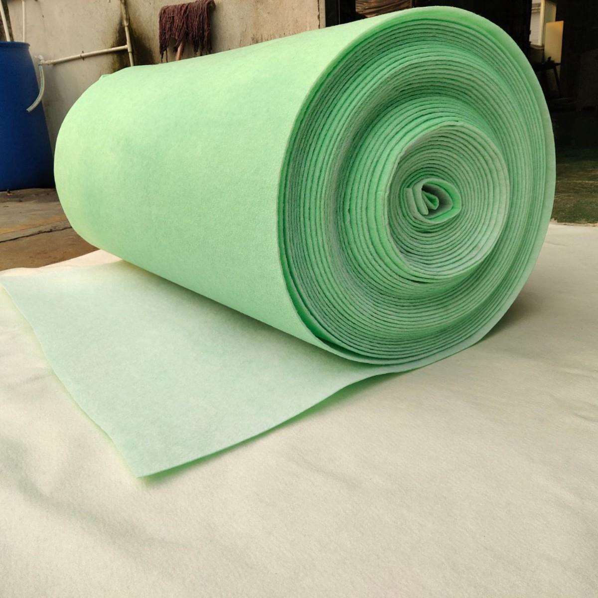 厂家供应绿白空气过滤棉养猪场空气净化棉可重复使用