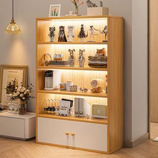 书柜书架简易落地多层客厅收纳柜卧室靠墙飘窗置物架木柜子储物柜