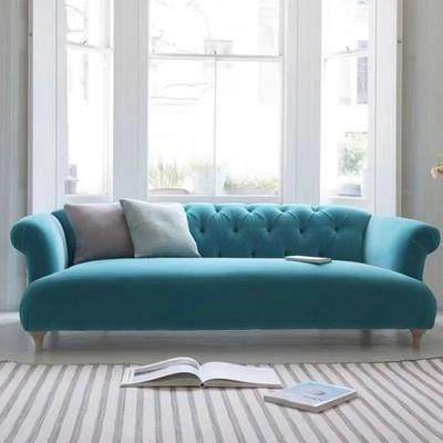 北欧轻奢现代设计师创意三人位服装店影楼工作室网红沙发拉扣沙发,电子/电工,接线端子,淘宝优惠券,粉丝福利购,淘宝优惠卷
