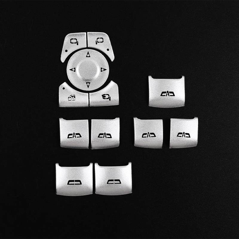 深圳欧创适用于凯迪拉克XT4XT5XT6CT5玻璃升降按键贴银色