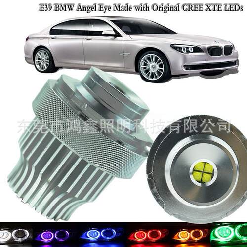 适用LED天使眼光圈E60LCI40W80WLEDbmw日行灯改装大灯