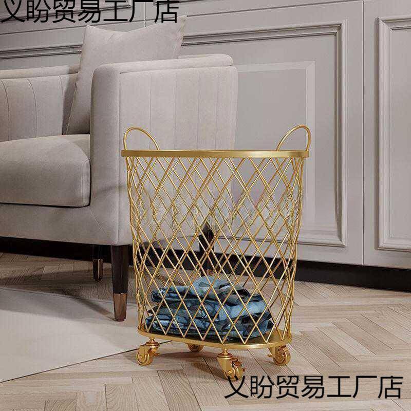 北欧浴室脏衣篓洗衣篮垃圾桶衣物玩具收纳蓝脏衣服收纳框