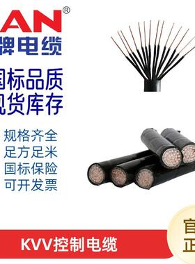 南洋国标阻燃KVV硬芯控制电缆线设备控制线KVV22铠装地埋控制