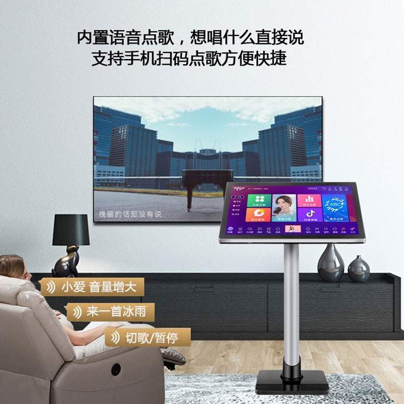 奇声点歌机家庭影院ktv音响会议室舞蹈功放套装家用卡拉OK双系统