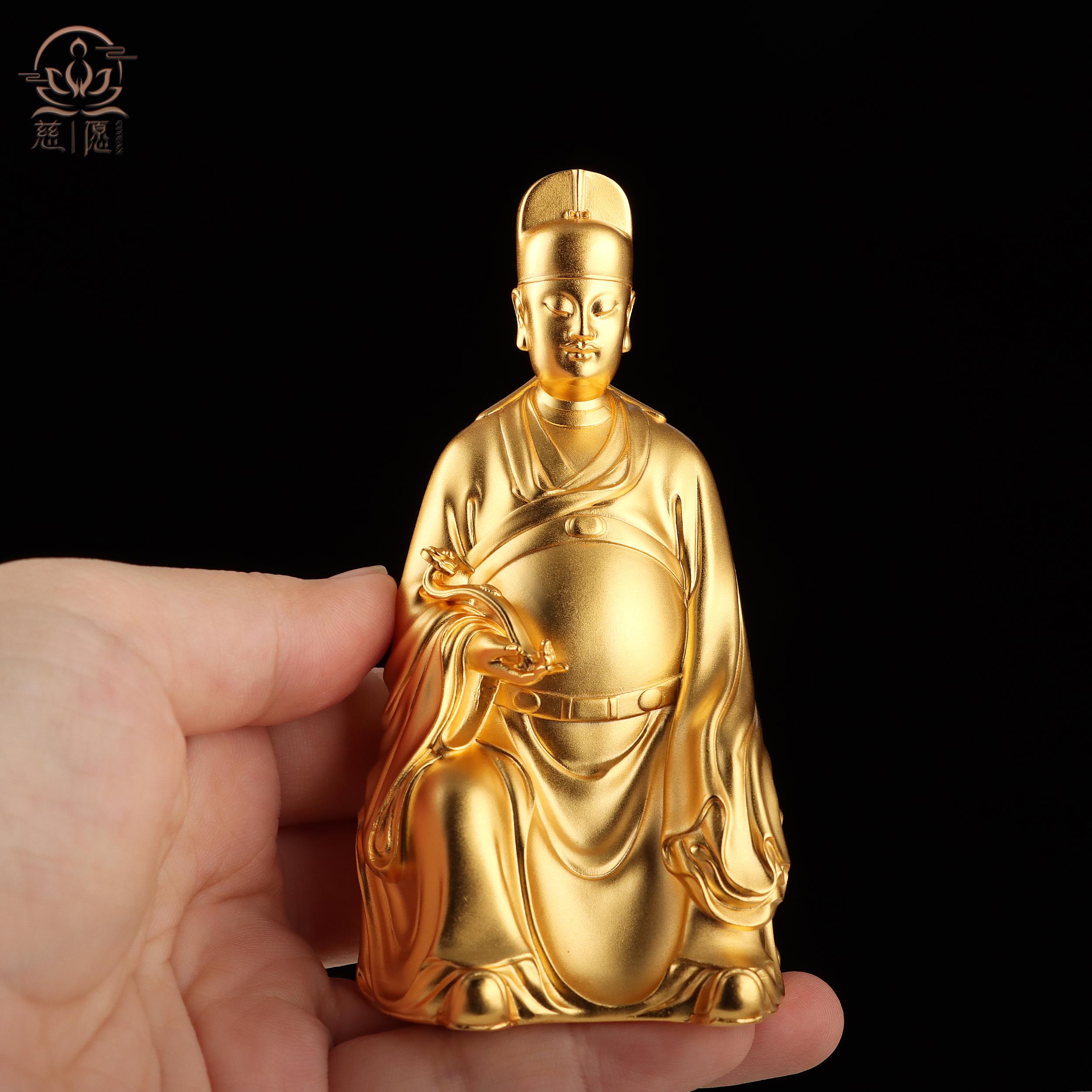 铜文昌帝君佛像文曲星文昌星铜像小佛像家居风水装饰摆件