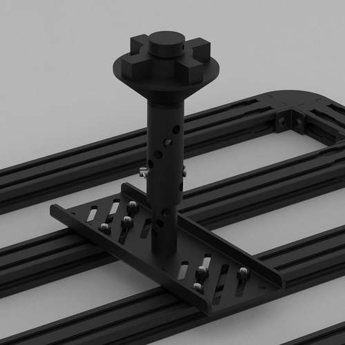 山魅 行李架备胎底座 创新设计 平台 横杆 车顶 备胎固定支架