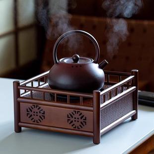 围炉煮茶壶复古竹编小型迷你泡茶炉电陶炉电热养生家用烧水壶套装