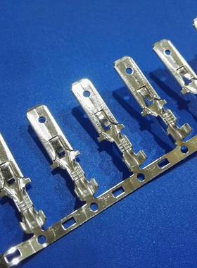 DJ611-6.3250四方插片簧本色镀锡横连端子汽车插件里面专用