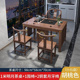 阳台茶桌椅组合新中式 功夫实木办公泡茶台套装 一体家用小户型茶几