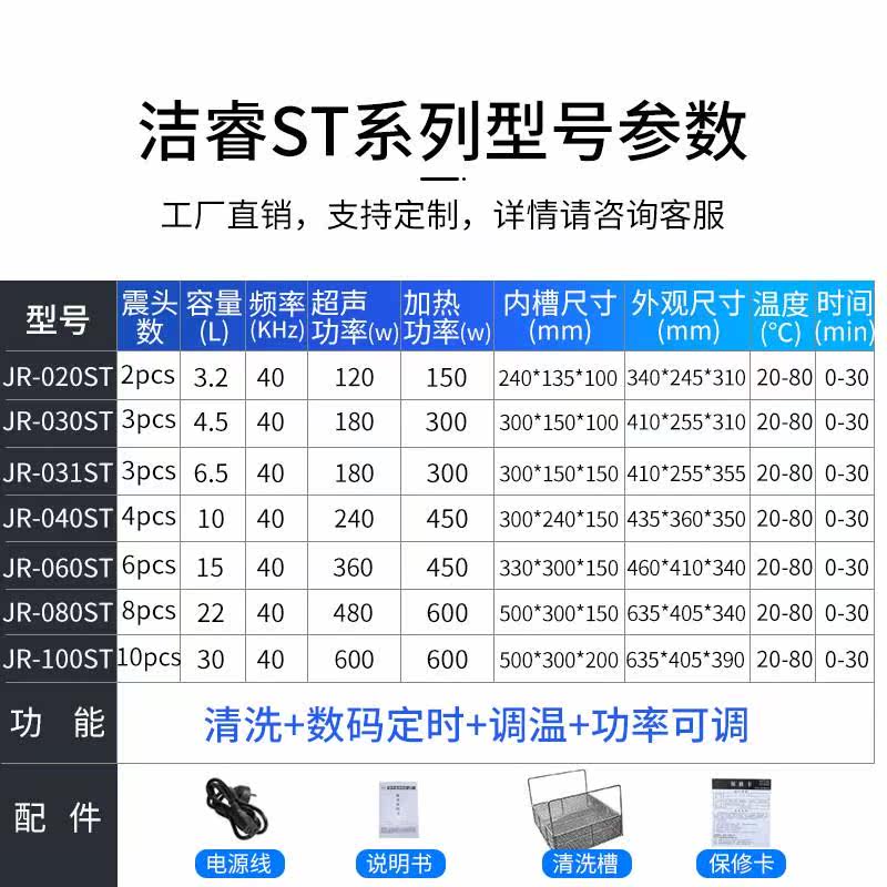 台式麻将牌超声波清洗机高功率数码定时商用小型超声波清洗机价格怎么看?