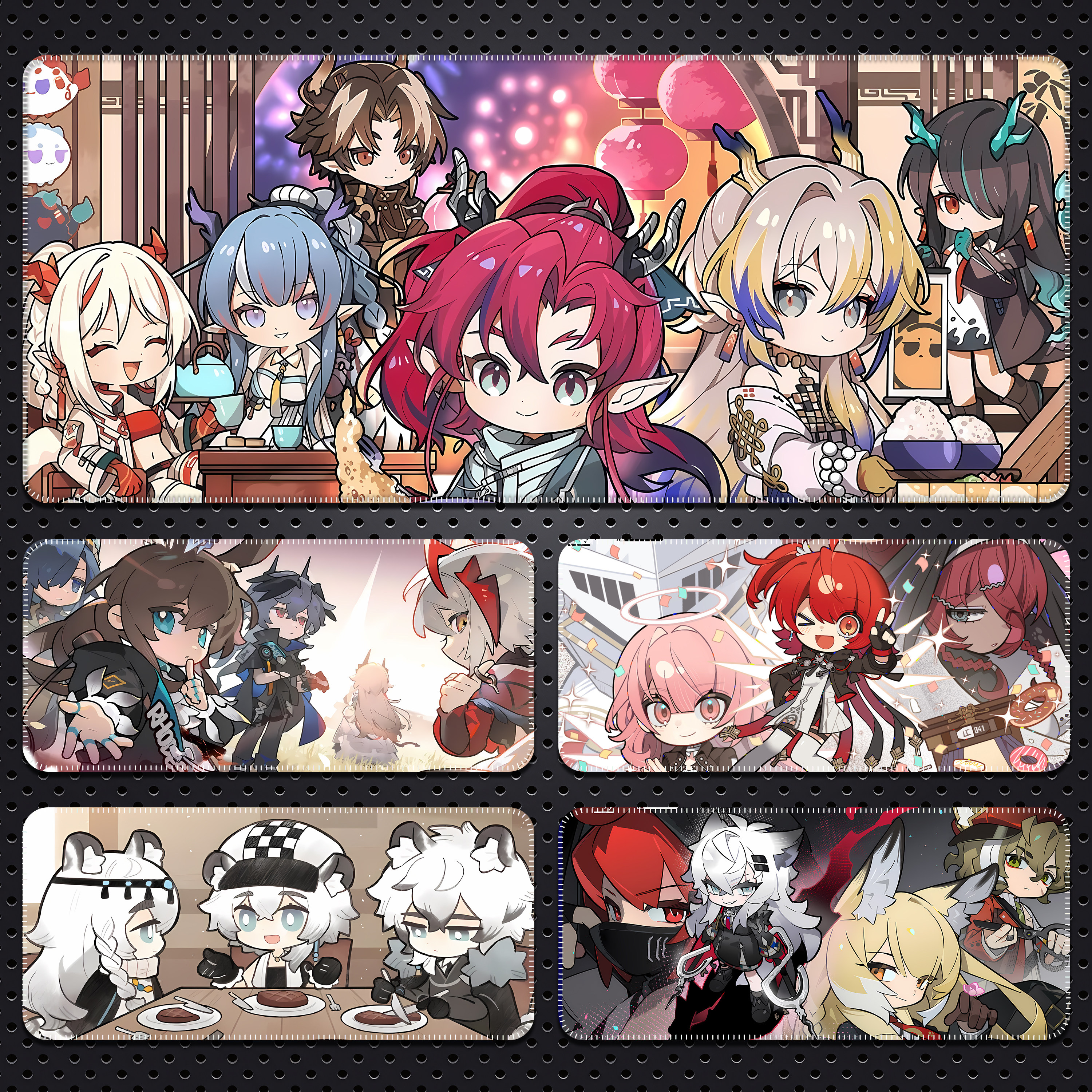 【明日方舟】鼠标垫大号Q版初雪阿米娅黍游戏办公桌笔记本键盘垫
