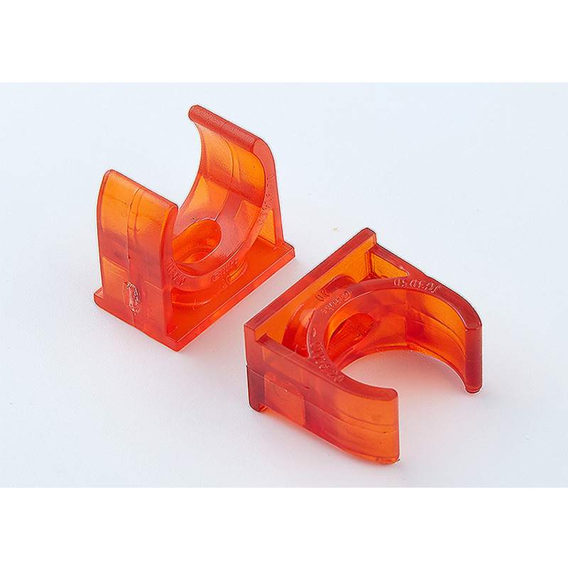 材通透明pvc管卡3分16mm塑料穿线管管夹4分20mm管骑马走电线套管