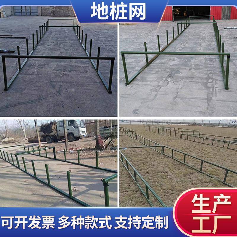 户外高低地桩网障碍训练匍匐前进高低姿网训练移动式地桩网
