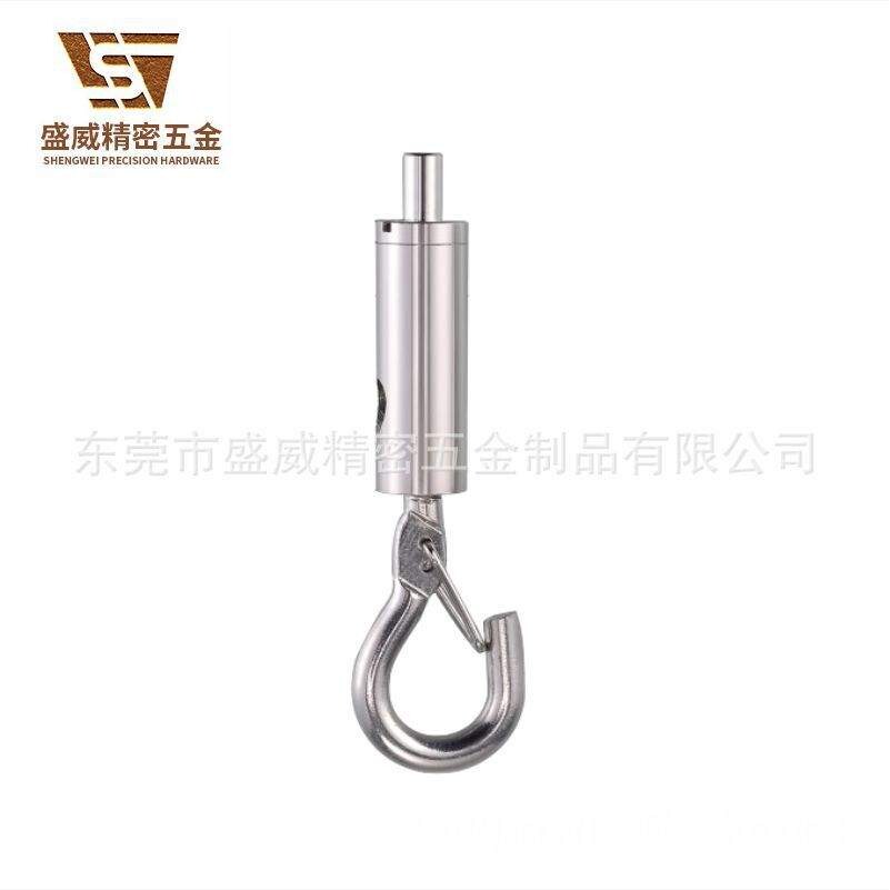 带钩锁线器钢丝绳卡线钩灯具防脱挂钩悬挂防坠落吊钩可调节紧线钩