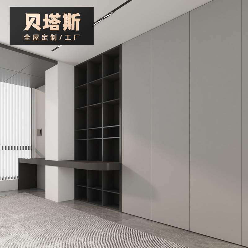 杭州全屋定 制柜子餐边柜整墙书柜入户柜现代简约ENF级家具定 做