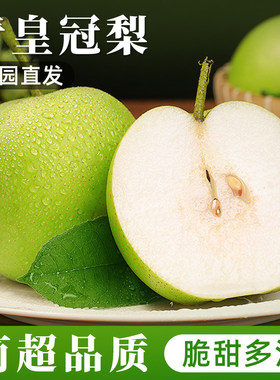 河北青皇冠梨绿宝石梨子蜜梨
