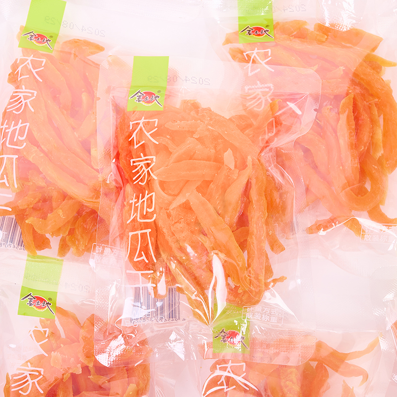 金土地地瓜干软糯红薯干原味农家自制番薯干休闲零食即食地瓜条