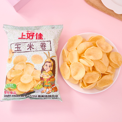 上好佳玉米卷30g*10袋烧烤味薯片