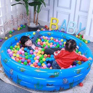 充城堡儿童叠室内家E6234海洋球池围栏玩具波波家庭游泳池可用气