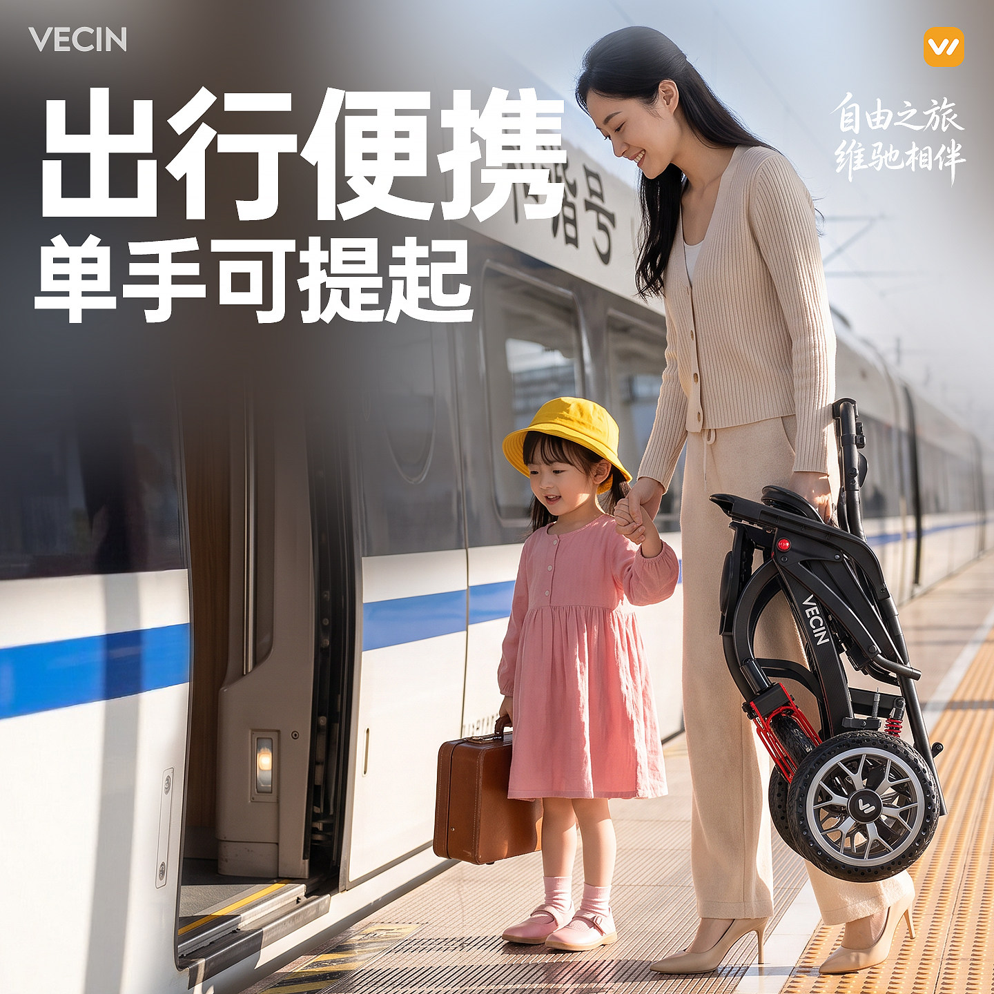 VECIN旅游出行神器轻便轮椅图片