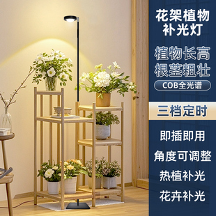 花架补光灯全光谱植物灯阳台专用热植多肉盆栽落地光照室内生长灯