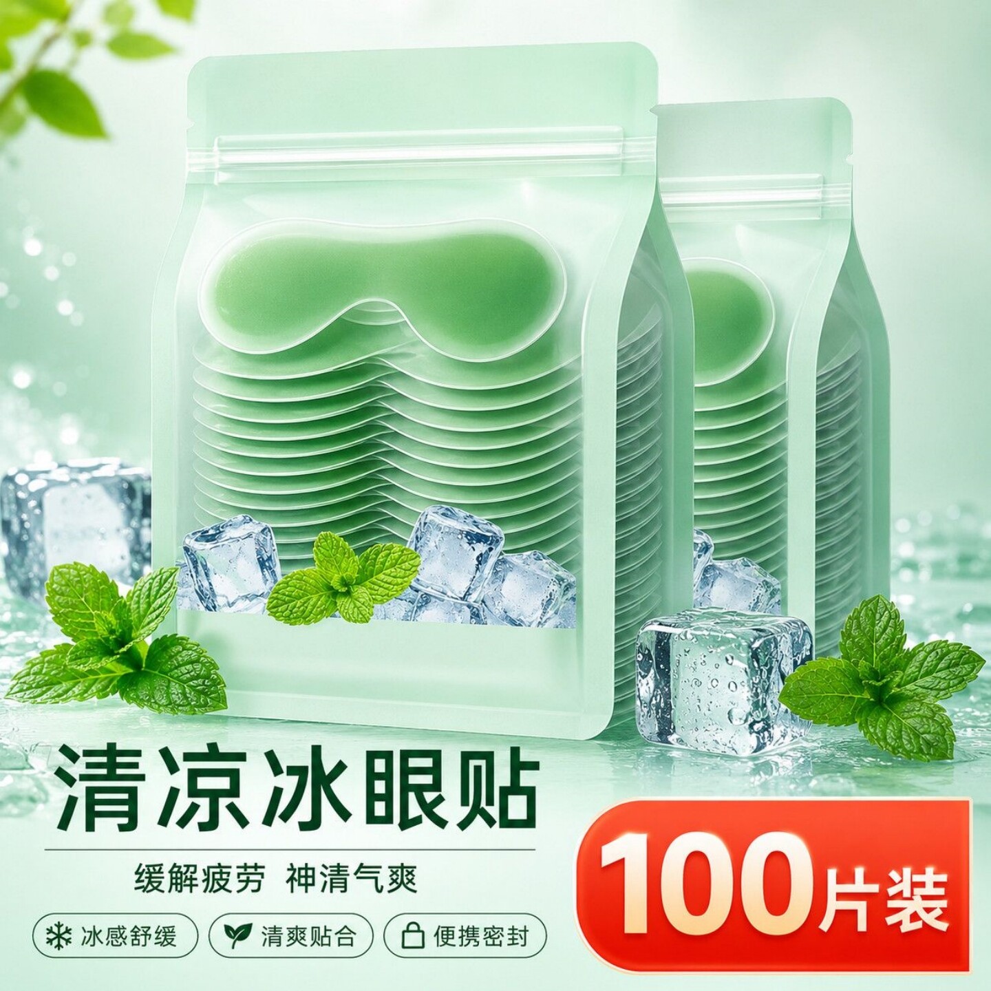 叶黄素冰敷眼贴熬夜护理