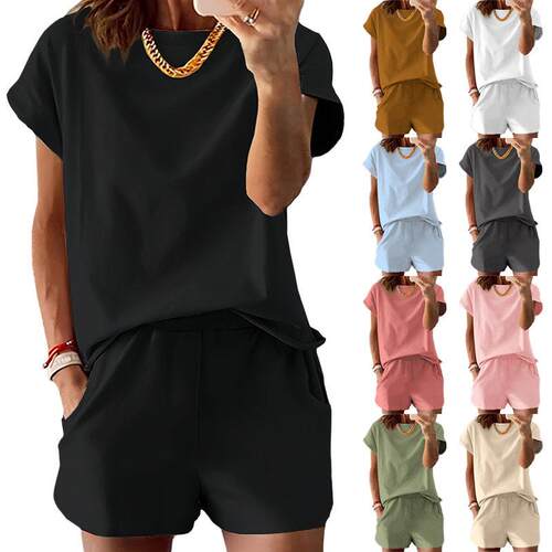 Two-Piece Set Women's Tee & Shorts