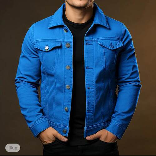 Men Casual Jacket Washed Autumn s Fashion Denim Top