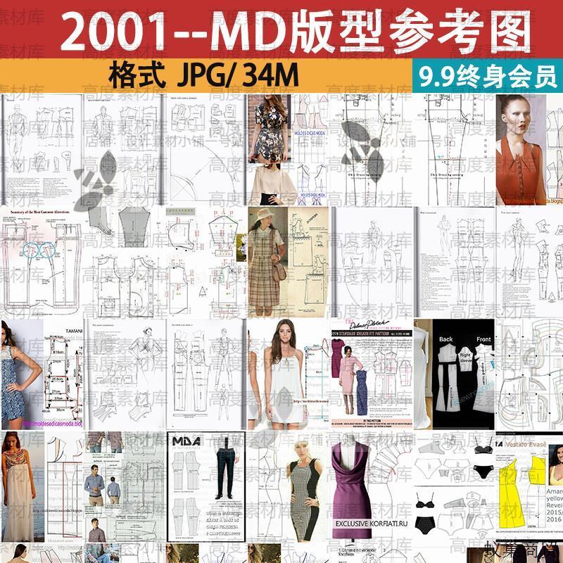 /250张MD服装布料衣服裤子打版参考图片全集 marvelous Designer