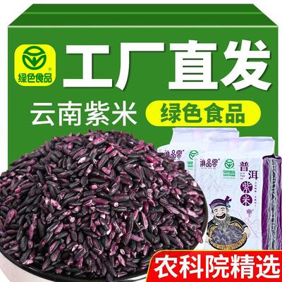 云南墨江紫米血糯米新米包粽子糯米紫粗粮米黑米紫米商用整箱