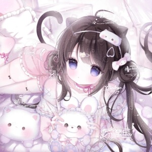 45张 热恋期扭蛋小慕 闺蜜女生动漫插画头像原创直购高清无水印