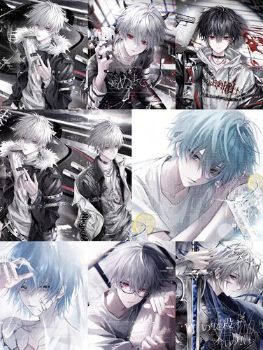 含配件770+  轨迹退款图包+10套psd原创圈动漫男生头像高清原图