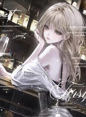 秒发110张空白格扭蛋第六期情侣动漫插画头像原创直购高清无水印