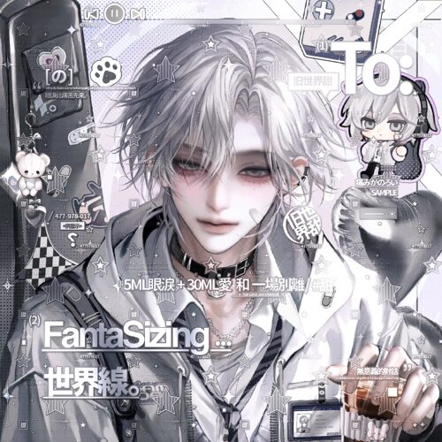 抱盒70张地平线扭蛋男生厚涂插画头像原创圈 高清无水印