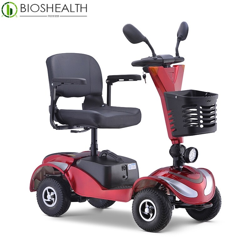 厂家直销电动轮椅车可折叠轻便后驱型老人残疾人四轮代步车越障