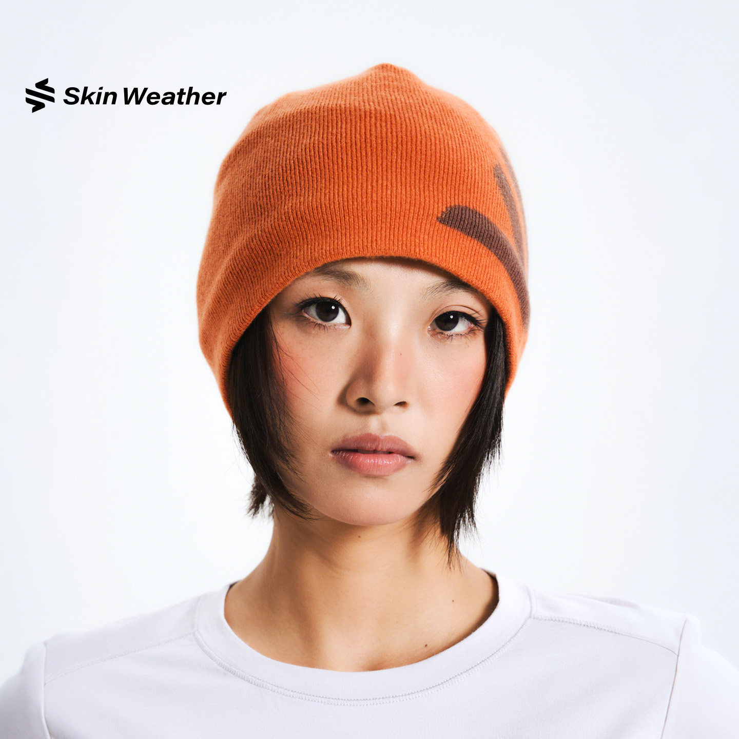 体表气候赤日羊毛针织帽户外登山提花冷帽徒步线帽子男女秋冬保暖