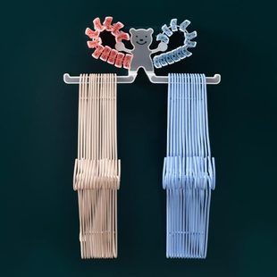 无痕晾衣架免打孔壁挂阳台多功能衣架收纳神器粘贴整理架固定家用