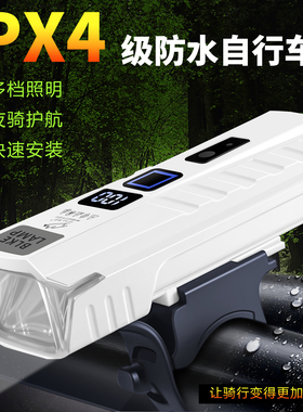 适用捷安特女款平把公路车Alight2夜骑灯智能感应手电配件大全