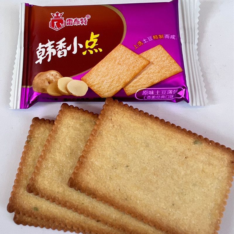 雷布特 原味土豆薄饼 土豆饼韩香小点代餐饱腹 零食茶点香脆3斤装
