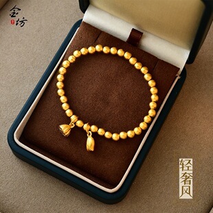 2026年新款古法越南沙金不掉色复古两世欢手链莲蓬手串女仿真金色