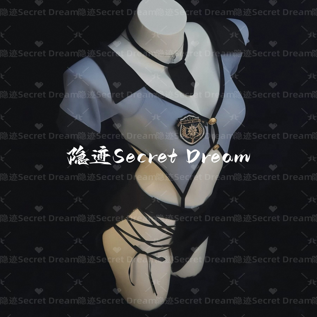 隐迹「秘密特工」性感内衣女警制服cos诱惑纯欲包臀裙qqny