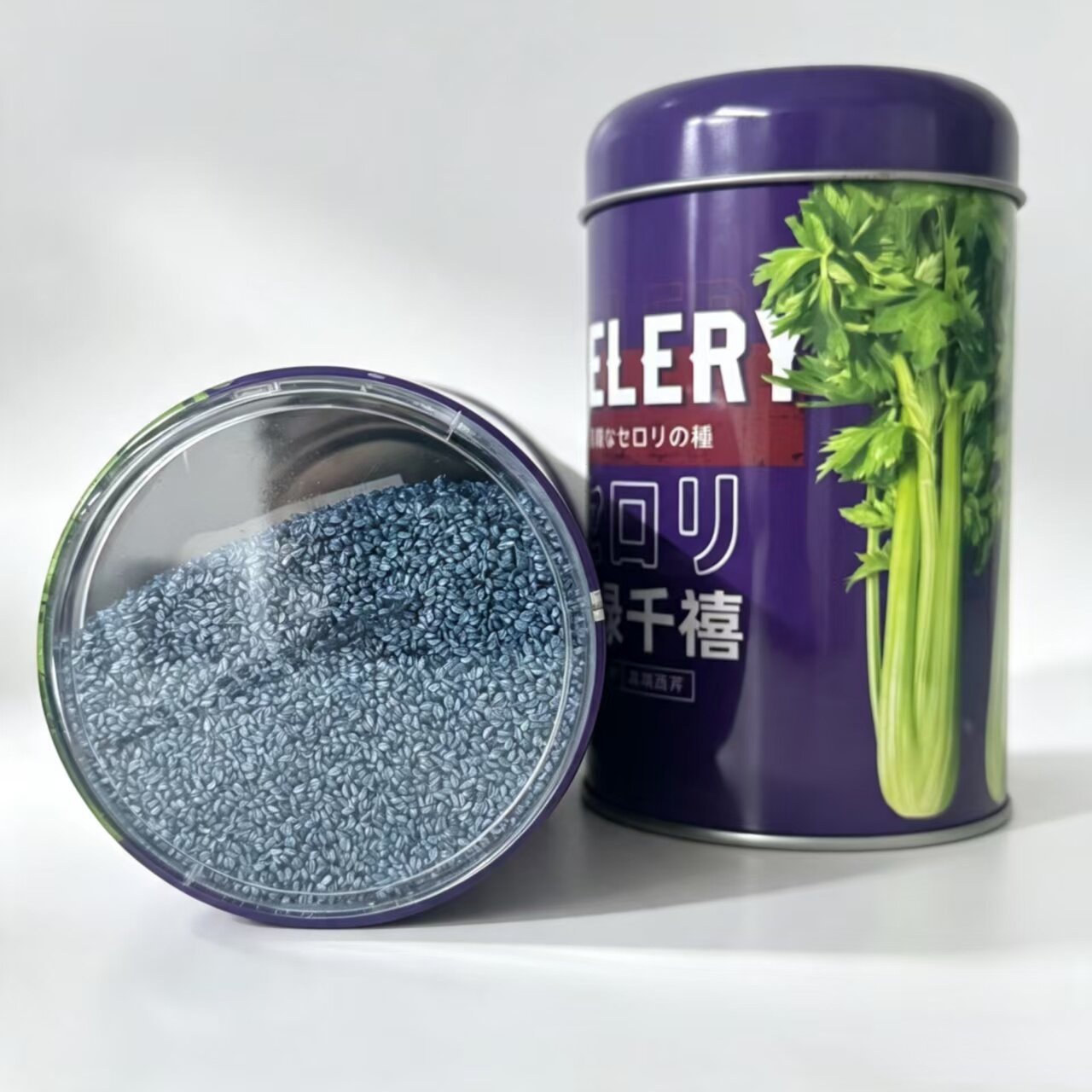 璐通圣绿千禧西芹种子黄绿芹菜种籽叶柄黄绿色纤维少耐低温耐抽苔