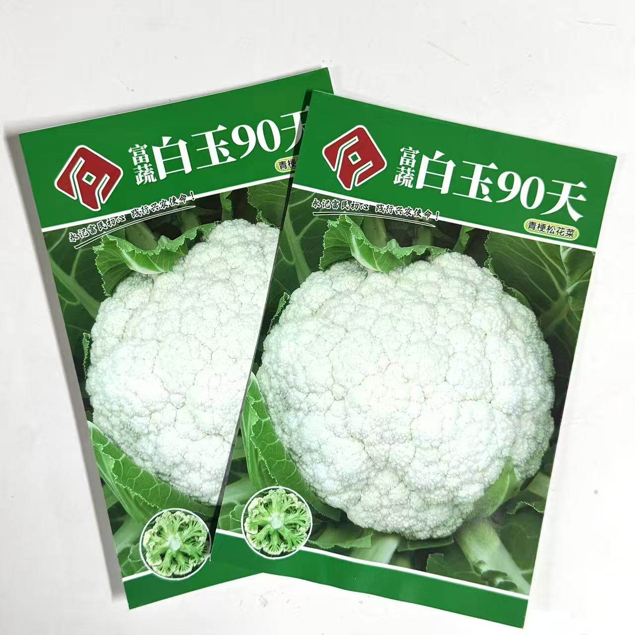 白玉90天青梗松花菜种子台湾引进花菜种籽花球洁白松大耐寒耐湿籽
