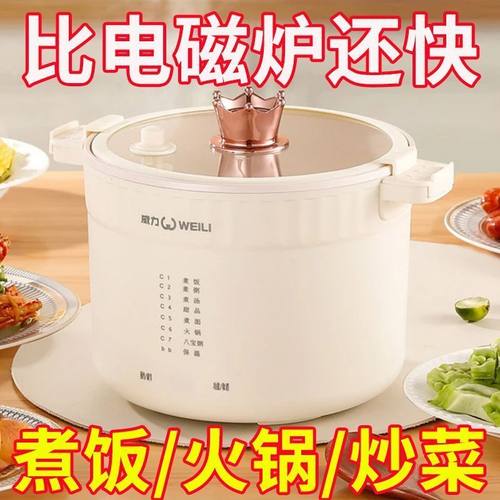 德国智能微压电煮锅电饭煲一体锅多功能料理锅电热火锅家用电陶炉
